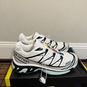 NWT Salomon XT-6 White/Lunar Rock/Icy Morn